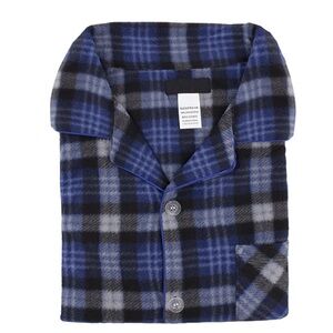 Men's Cozy Blue Plaid Pajama Top